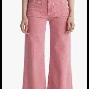 MOTHER Wide Leg Roller Fray Jeans